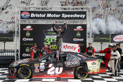 Race winner Erik Jones, Joe Gibbs Racing Toyota