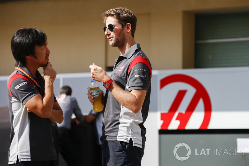 Ayao Komatsu, Baş Yarış Mühendisi, Haas F1 Team, Romain Grosjean, Haas F1 Team