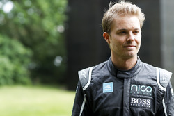 Formula 1 World Champion, Nico Rosberg with the Gen2 Formula E car