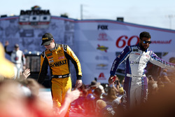 Erik Jones, Joe Gibbs Racing Toyota Camry, Darrell Wallace Jr., Richard Petty Motorsports Chevrolet