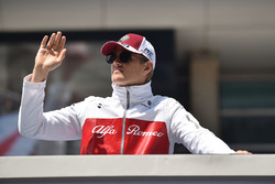 Marcus Ericsson, Sauber en el desfile de pilotos