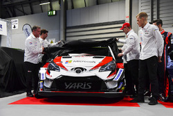 The Toyota WRC team, including Jari-Matti Lavala, Ott Tanak and Esapekka Lappi