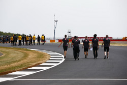 Kevin Magnussen, Haas F1 Team, walks the track