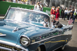 Alejandro Soberon, President and CEO for CIE Group and President of Formula 1 Gran Premio de Mexico and Chase Carey, Chief Executive Officer and Executive Chairman of the Formula One Group on the drivers parade