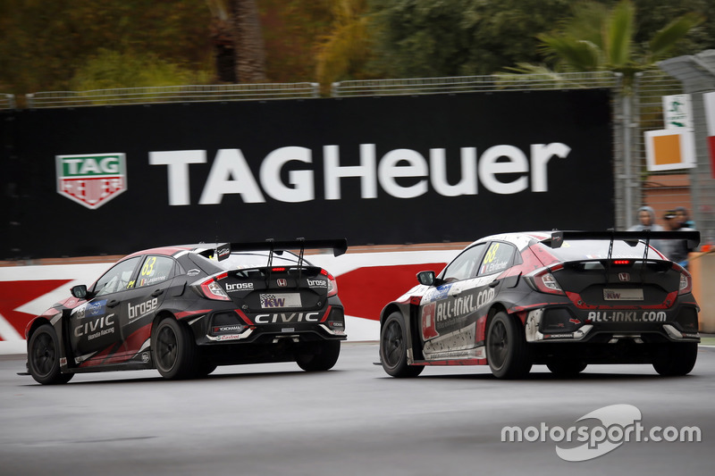 Benjamin Lessennes, Boutsen Ginion Racing Honda Civic Type R TCR. Yann Ehrlacher, ALL-INKL.COM Münnich Motorsport Honda Civic Type R TCR