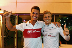 Marcus Ericsson, Sauber festeggia alla fine della gara
