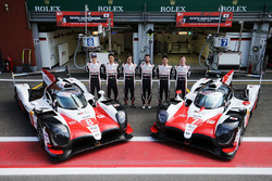 #8 Toyota Gazoo Racing Toyota TS050: Sébastien Buemi, Kazuki Nakajima, Fernando Alonso, #7 Toyota Gazoo Racing Toyota TS050: Mike Conway, Kamui Kobayashi, Jose Maria Lopez