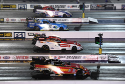 Funny Car four wide action