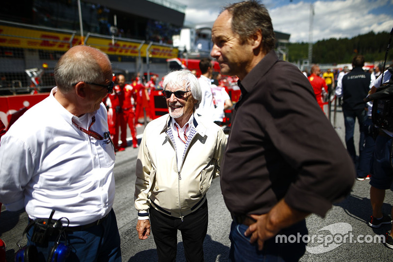 Bernie Ecclestone, ex CEO de F1 y Gerhard Berger