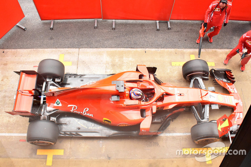 Kimi Raikkonen, Ferrari SF-71H top view