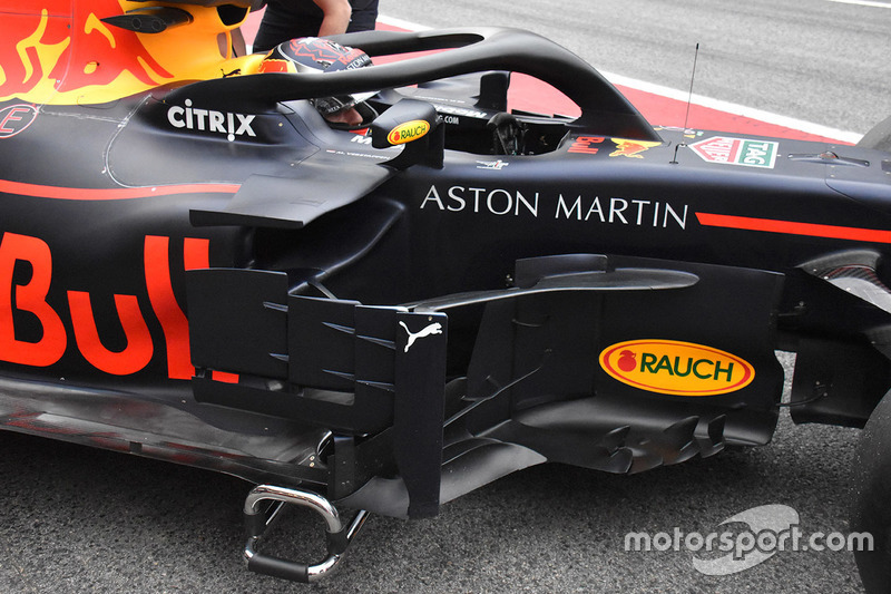 Red Bull Racing RB14, dettaglio del bargeboard