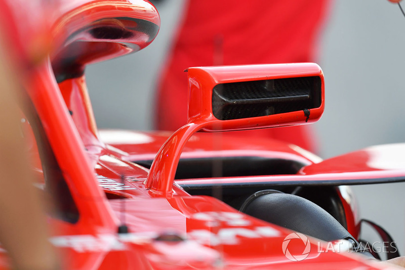 Ferrari SF71H wing mirror detail