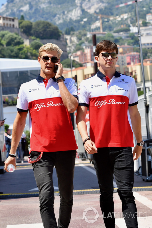 Marcus Ericsson, Sauber and Charles Leclerc, Sauber