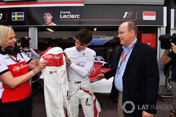 Charles Leclerc, Sauber y el Príncipe Alberto de Mónaco
