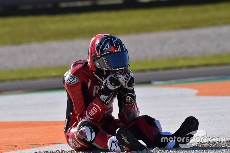 Aleix Espargaro, Aprilia Racing Team Gresini after the crash