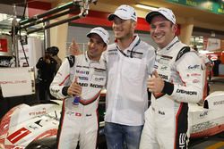 LMP1 pole sitters #1 Porsche Team Porsche 919 Hybrid: Neel Jani, Andre Lotterer, Nick Tandy