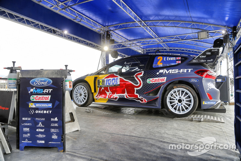 Car of Elfyn Evans, Phil Mills, M-Sport Ford WRT Ford Fiesta WRC