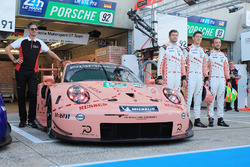 #92 Porsche GT Team Porsche 911 RSR and #91 Porsche GT Team Porsche 911 RSR with special liveries