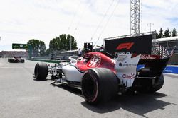 Charles Leclerc, Sauber C37 sur la grille