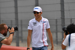 Esteban Ocon, Force India F1 tijdens de rijdersparade