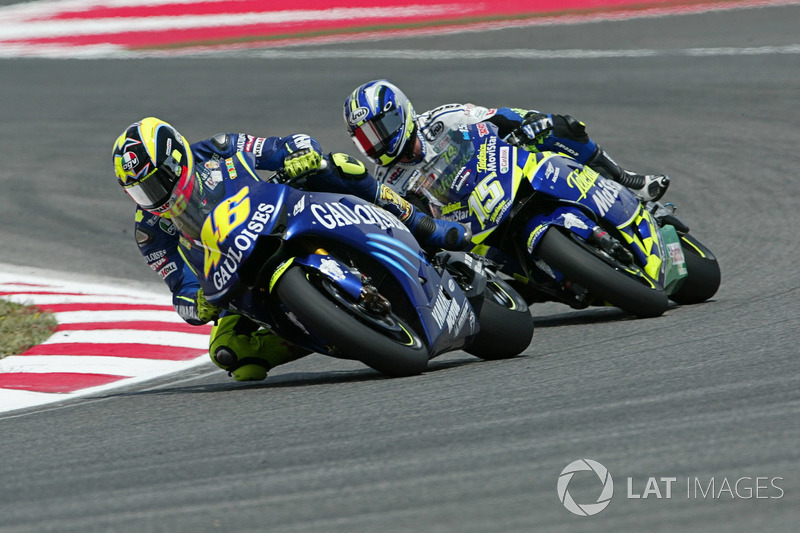 Valentino Rossi, Yamaha Factory Racing e Sete Gibernau, Honda