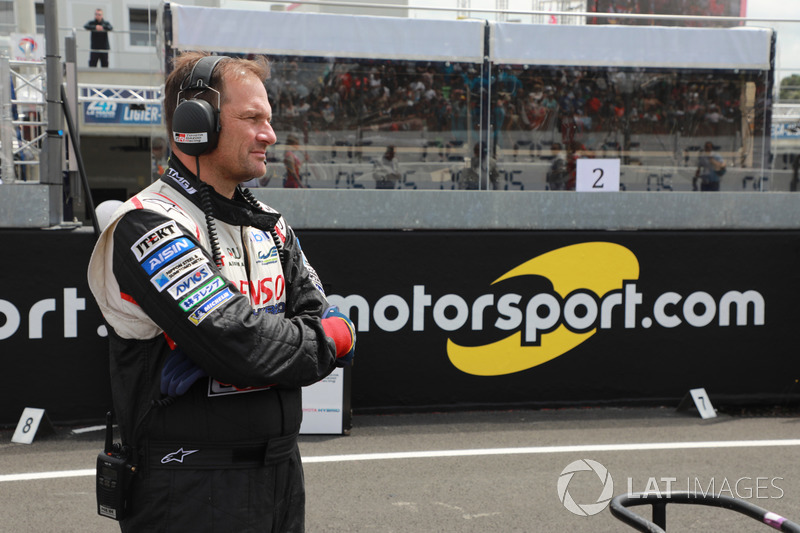 Un membro del team Toyota Racing
