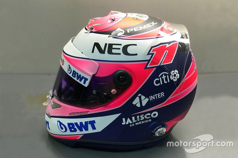 Casco de Sergio Pérez, Sahara Force India F1