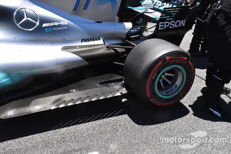 Mercedes AMG F1 W08 diffuser detail