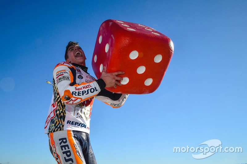 World champion Marc Marquez, Repsol Honda Team celebrate