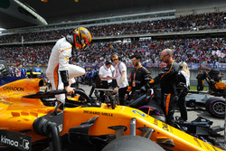 Stoffel Vandoorne, McLaren, on the grid