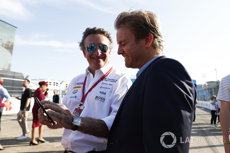 Alejandro Agag, PDG de la Formule E, Nico Rosberg, Champion du monde de Formule 1 et investisseur en Formule E