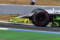 Lance Stroll, Williams FW41 with aero paint on front wing
