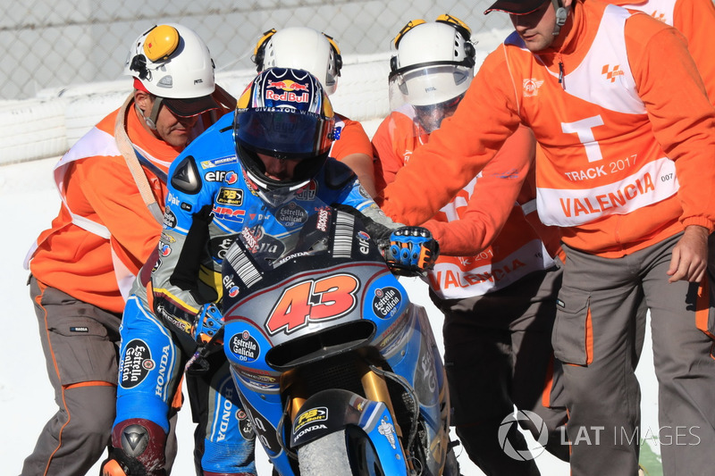 Jack Miller, Estrella Galicia 0,0 Marc VDS after the crash