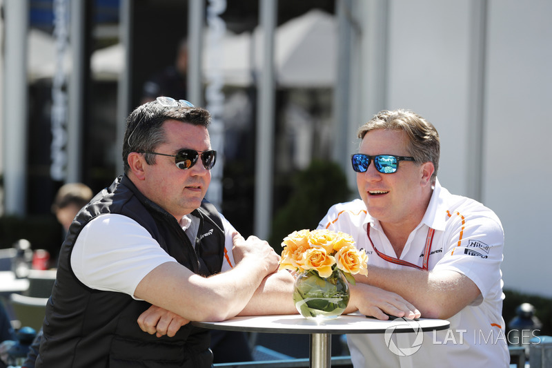 Eric Boullier, Racing Director, McLaren, Zak Brown, Executive Director, McLaren Technology Group