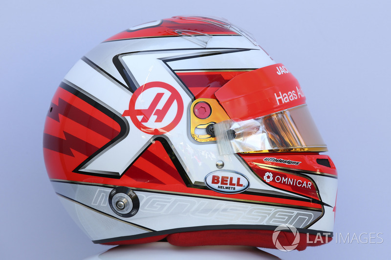 Casco de Kevin Magnussen, Haas F1