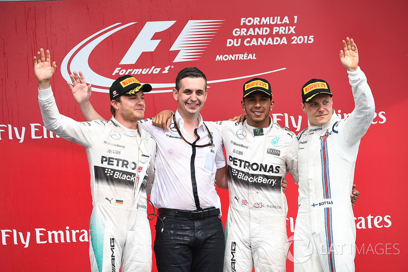 Podium: 1. Lewis Hamilton, Mercedes; 2. Nico Rosberg, Mercedes; 3. Valtteri Bottas, Williams