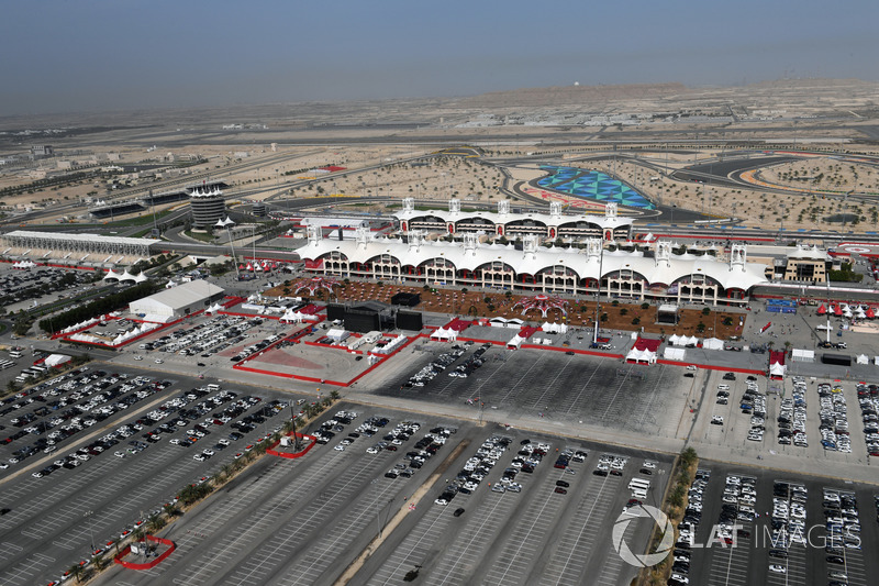 Vista aérea del circuito internacional de Bahrein