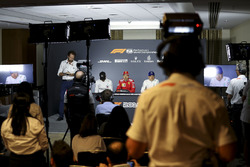 Lewis Hamilton, Mercedes-AMG F1, Sebastian Vettel, Ferrari and Valtteri Bottas, Mercedes-AMG F1 in the Press Conference
