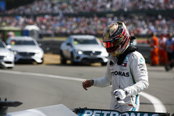 Lewis Hamilton, Mercedes AMG F1, in Parc Ferme