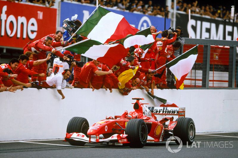 Race winner Michael Schumacher, Ferrari F2004