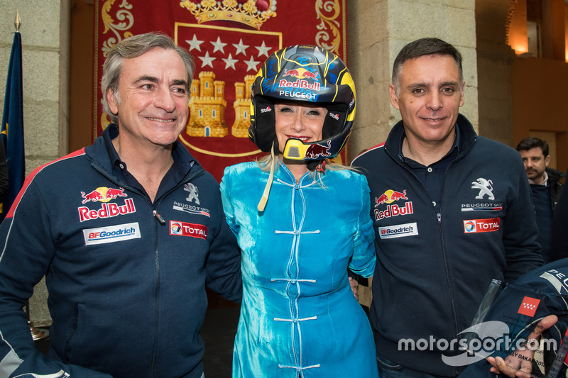 Carlos Sainz, Peugeot Sport, Cristina Cifuentes, Presidente de la Comunidad de Madrid