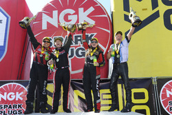 Top Fuel winner Steve Torrence, Funny Car winner Cruz Pedregon, Pro Stock winner Erica Enders-Stevens, Pro Stock Bike winner Jerry Savoie