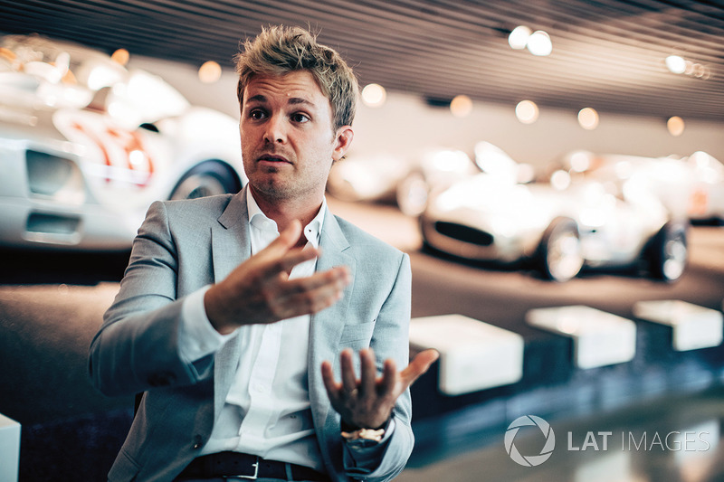 Nico Rosberg en el Museo de Mercedes