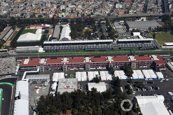 Vista desde el aire de la pista
