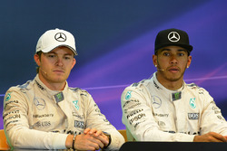 Пресс-конференция: гонщики Mercedes AMG F1 Льюис Хэмилтон и Нико Росберг