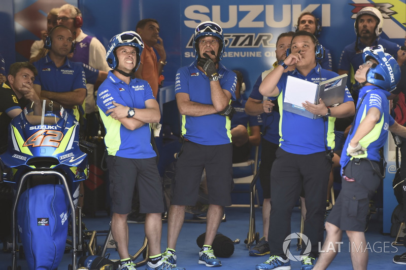 Garage of Team Suzuki MotoGP