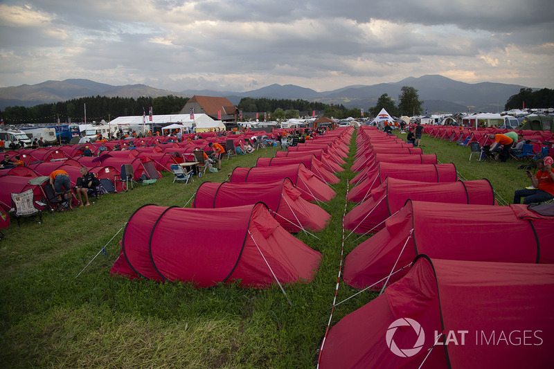 L'ambiance des fans sur le site