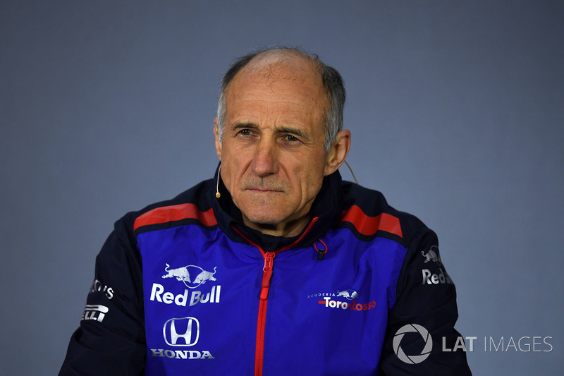 Franz Tost, director de Toro Rosso, en la rueda de prensa de la FIA