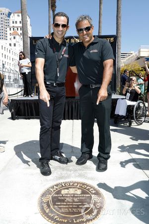 Long Beach Walk of Fame inductees Helio Castroneves and Juan Pablo Montoya