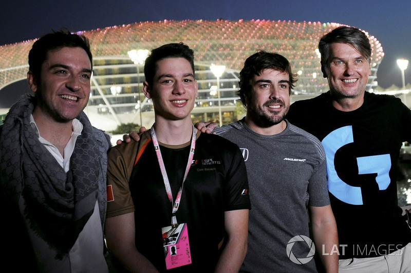Carlos Rodriguez Santiago, Gamer & Founder of G2 Esports, Fernando Alonso, McLaren and Cem Bolukbasi, G2 Esports Gamer
